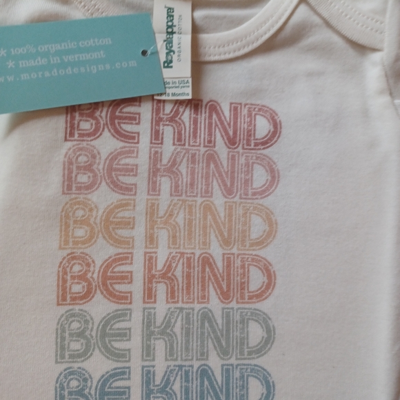 Morado Designs One Piece Bodysuit BE KIND- NWT - Picture 3 of 6